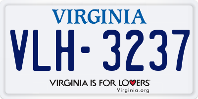 VA license plate VLH3237