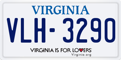 VA license plate VLH3290