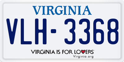 VA license plate VLH3368