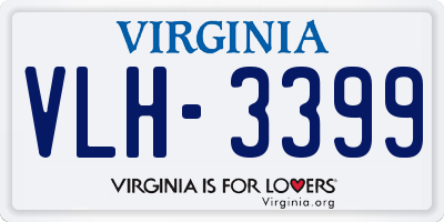 VA license plate VLH3399