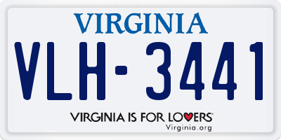 VA license plate VLH3441