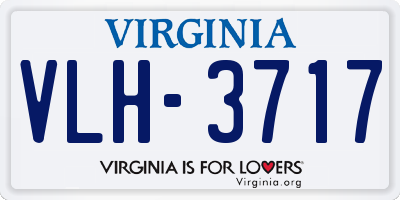 VA license plate VLH3717