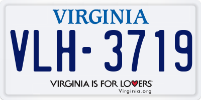 VA license plate VLH3719