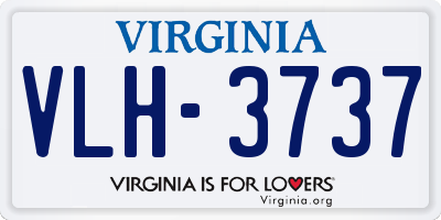 VA license plate VLH3737