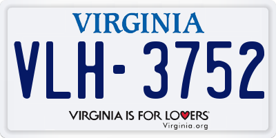 VA license plate VLH3752
