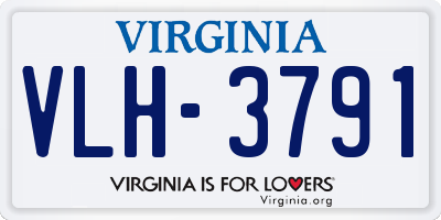 VA license plate VLH3791