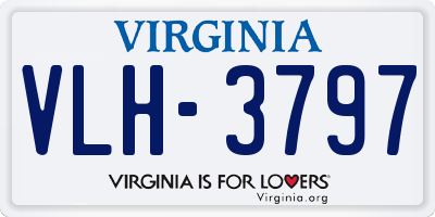 VA license plate VLH3797