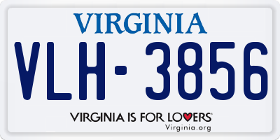 VA license plate VLH3856
