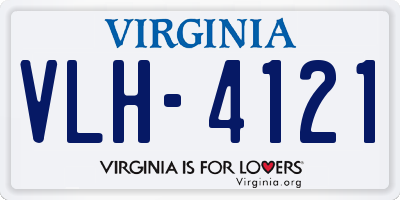 VA license plate VLH4121