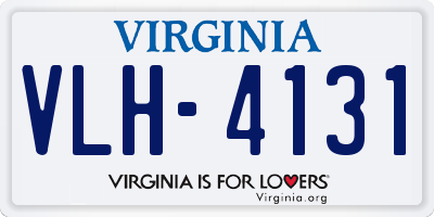 VA license plate VLH4131