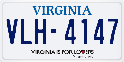 VA license plate VLH4147