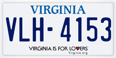 VA license plate VLH4153