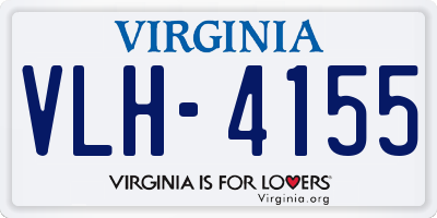 VA license plate VLH4155