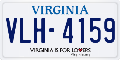 VA license plate VLH4159