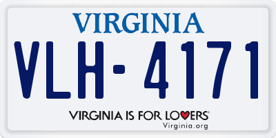 VA license plate VLH4171