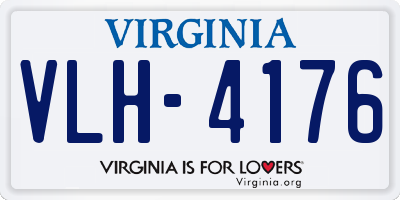 VA license plate VLH4176