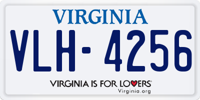 VA license plate VLH4256