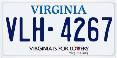 VA license plate VLH4267