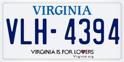 VA license plate VLH4394