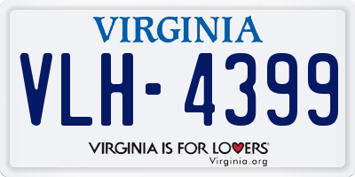 VA license plate VLH4399