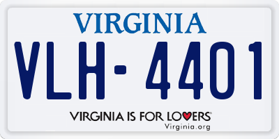 VA license plate VLH4401