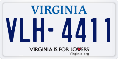 VA license plate VLH4411