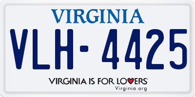 VA license plate VLH4425