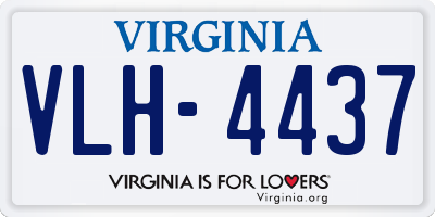 VA license plate VLH4437