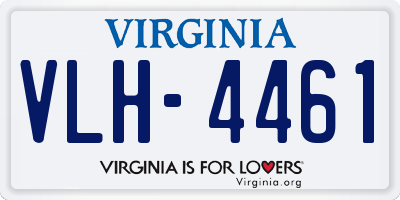 VA license plate VLH4461