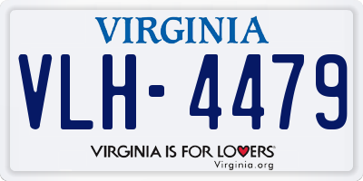 VA license plate VLH4479