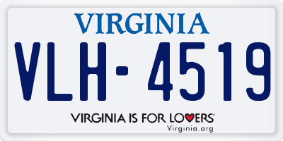 VA license plate VLH4519