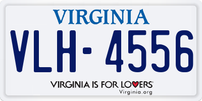 VA license plate VLH4556