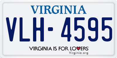VA license plate VLH4595
