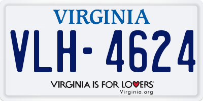 VA license plate VLH4624