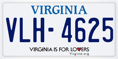 VA license plate VLH4625