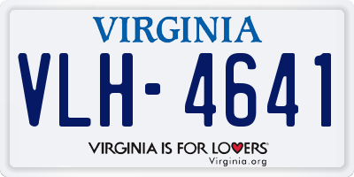 VA license plate VLH4641