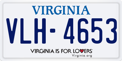 VA license plate VLH4653