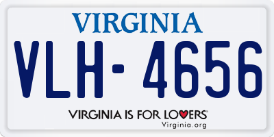 VA license plate VLH4656