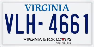 VA license plate VLH4661