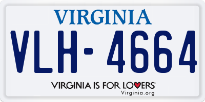 VA license plate VLH4664