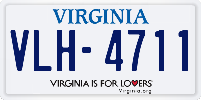 VA license plate VLH4711
