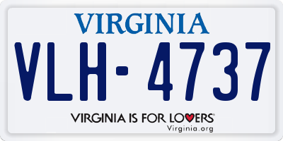 VA license plate VLH4737
