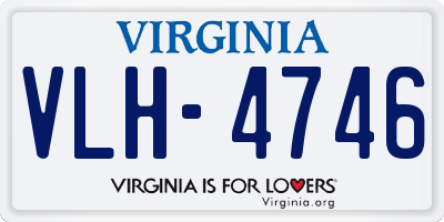 VA license plate VLH4746