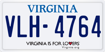 VA license plate VLH4764