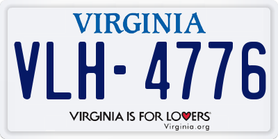 VA license plate VLH4776