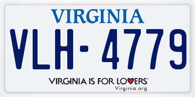VA license plate VLH4779