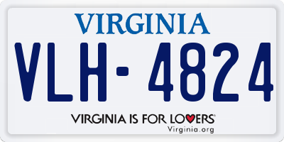 VA license plate VLH4824