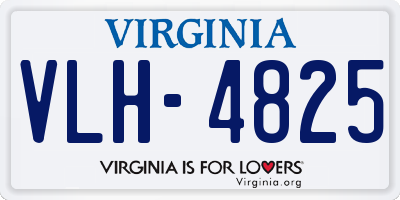 VA license plate VLH4825