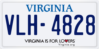 VA license plate VLH4828