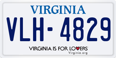 VA license plate VLH4829